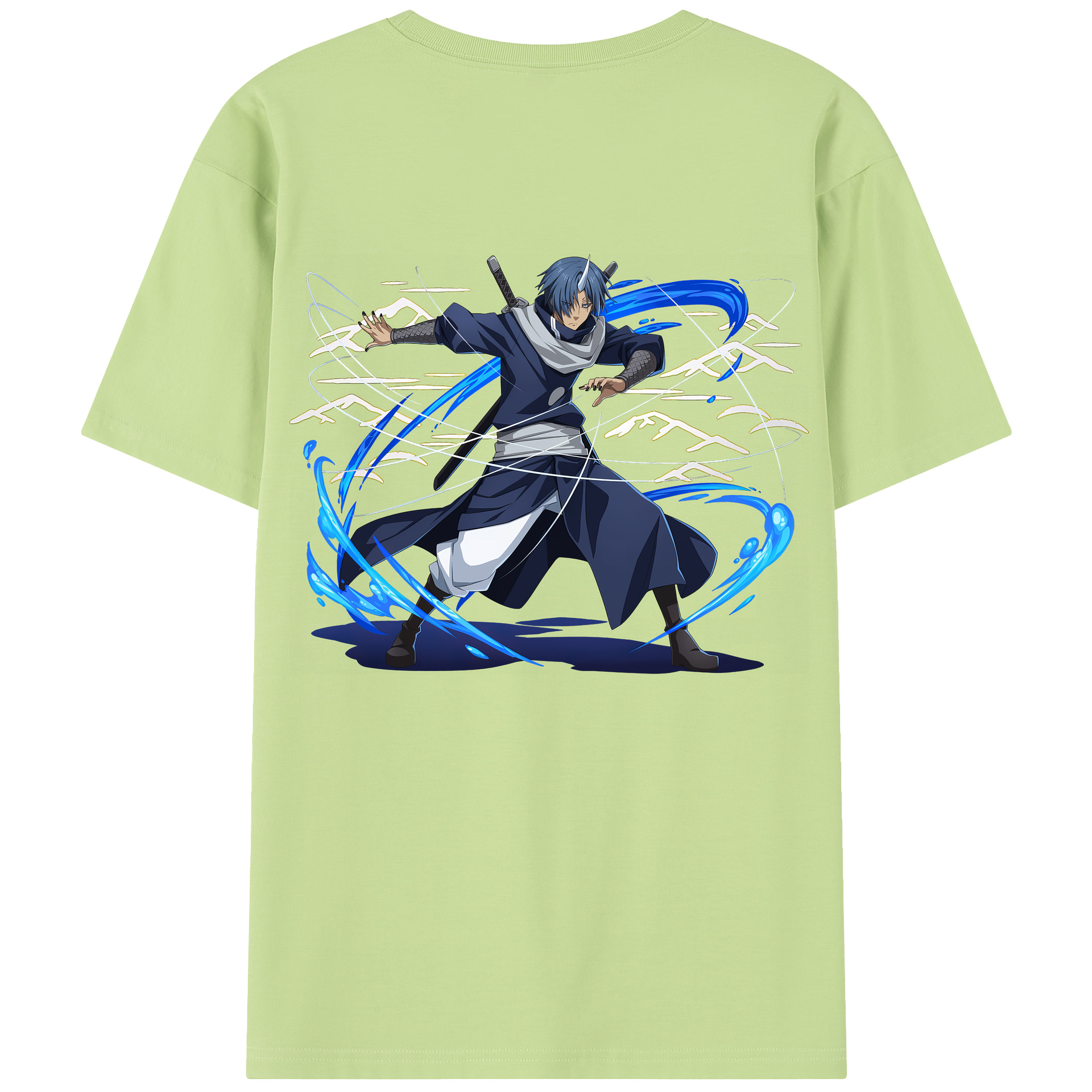 （画像用） 転スラ Regarding Reincarnated to Slime 綿100％半袖Tシャツ（背面プリント）